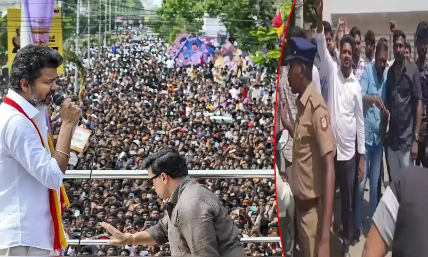 High Tension Chennai: హీరో విజయ్ ఇంటి వద్ద హైటెన్షన్.. ఇంటి ముట్టడికి విద్యార్థి సంఘాల యత్నం.. High Tension Chennai: హీరో విజయ్ ఇంటి వద్ద హైటెన్షన్.. ఇంటి ముట్టడికి విద్యార్థి సంఘాల యత్నం..