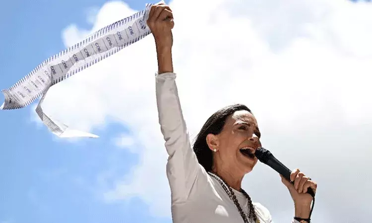 2025 నోబెల్ శాంతి బహుమతిని గెలుచుకున్న వెనిజులా మరియా కొరినా మచాడో..