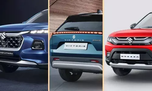 Longest SUV : మారుతి సుజుకి విక్టోరిస్ Vs గ్రాండ్ విటారా Vs బ్రెజ్జా.. ఈ 3 ఎస్యూవీలలో ఏది బెస్ట్ ? Longest SUV : మారుతి సుజుకి విక్టోరిస్ Vs గ్రాండ్ విటారా Vs బ్రెజ్జా.. ఈ 3 ఎస్యూవీలలో ఏది బెస్ట్ ?