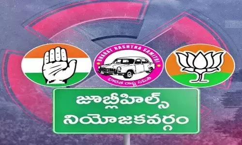 Jubilee Hills : తుది దశకు జూబ్లీహిల్స్.. బైక్ ర్యాలీలతో హడావిడి Jubilee Hills : తుది దశకు జూబ్లీహిల్స్.. బైక్ ర్యాలీలతో హడావిడి