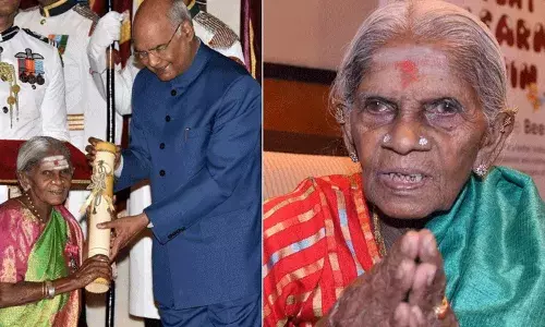 పర్యావరణ వేత్త, పద్మశ్రీ అవార్డు గ్రహీత 114 ఏళ్ల తిమ్మక్క అనారోగ్యంతో కన్నుమూత.. పర్యావరణ వేత్త, పద్మశ్రీ అవార్డు గ్రహీత 114 ఏళ్ల తిమ్మక్క అనారోగ్యంతో కన్నుమూత..