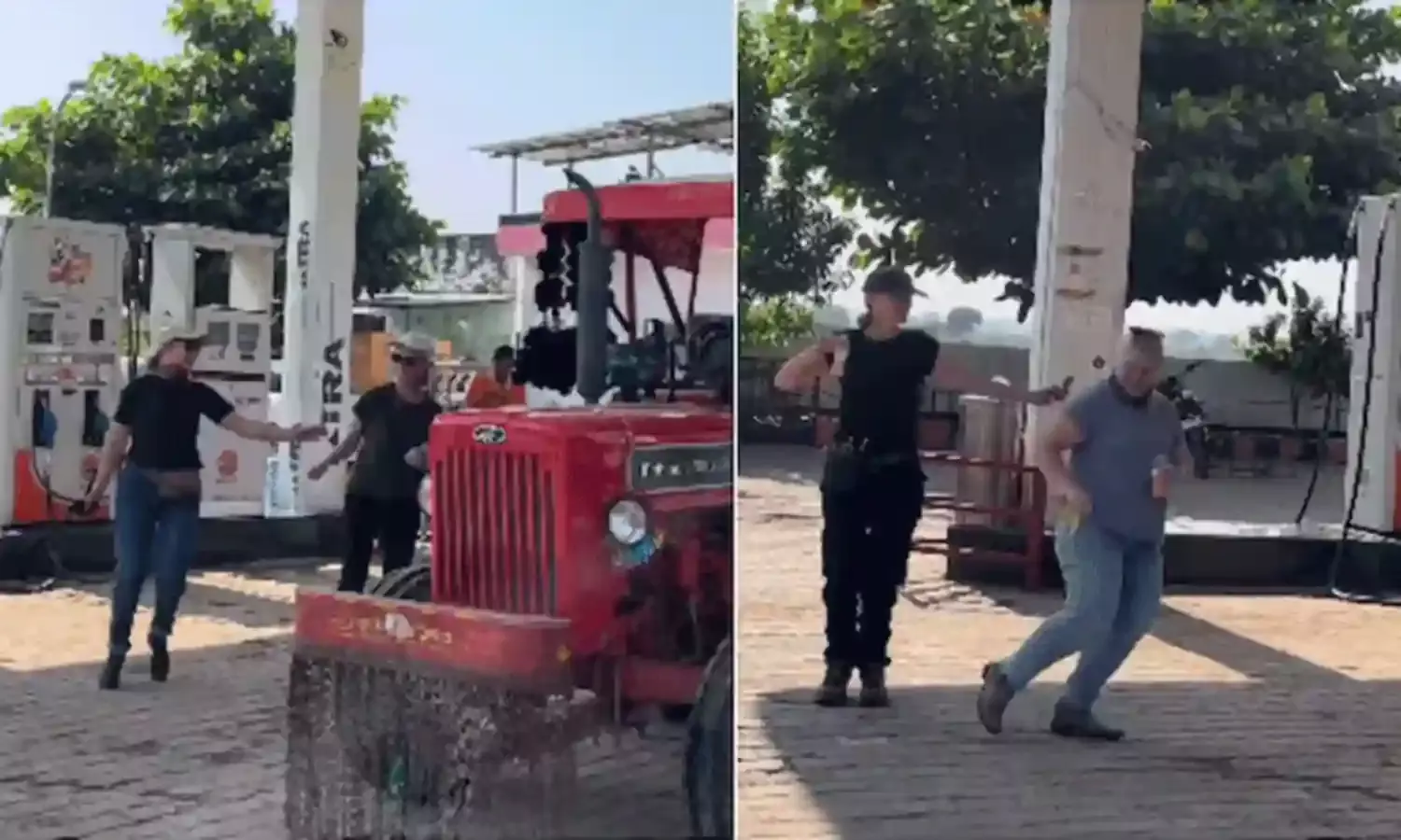 Rajasthan: పెట్రోల్ బంక్ వద్ద విదేశీ పర్యాటకుల సందడి.. చునారి పాటకు స్టెప్పులేస్తూ.. Rajasthan: పెట్రోల్ బంక్ వద్ద విదేశీ పర్యాటకుల సందడి.. చునారి పాటకు స్టెప్పులేస్తూ..