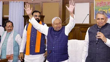 Nitish Kumar: నేడు సీఎంగా నితీష్ కుమార్ ప్రమాణస్వీకారం.