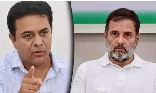 KTR: రాహుల్ గాంధీకి కేటీఆర్ సంచలన లేఖ KTR: రాహుల్ గాంధీకి కేటీఆర్ సంచలన లేఖ