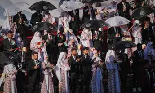 Gaza: గాజాలో సామూహిక వివాహాలు