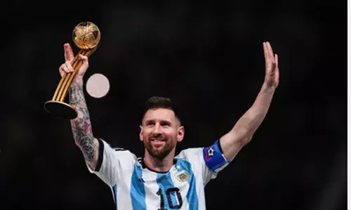 MESSI: నేడు హైదరాబాద్కు ది గోట్ మెస్సీ MESSI: నేడు హైదరాబాద్కు ది గోట్ మెస్సీ