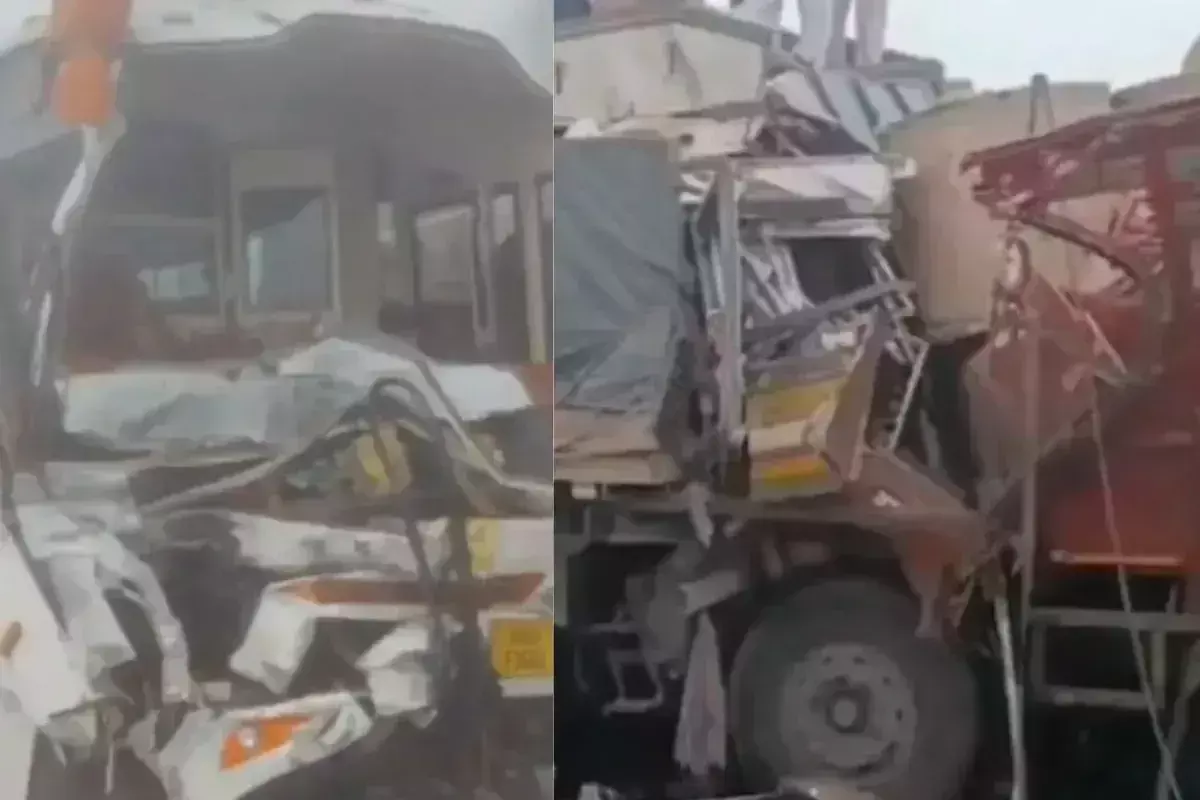 Haryana: హర్యానాలో దట్టమైన పొగమంచు కారణంగా పలు రోడ్డు ప్రమాదాలు Haryana: హర్యానాలో దట్టమైన పొగమంచు కారణంగా పలు రోడ్డు ప్రమాదాలు