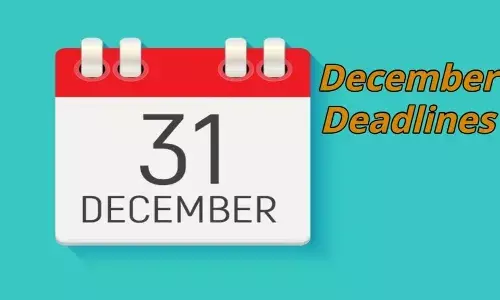 December Deadline: డిసెంబర్ 31 డెడ్లైన్..త్వరగా ఈ 2 ముఖ్యమైన పనులు పూర్తి చేయండి..లేదంటే భారీ జరిమానా తప్పదు. December Deadline: డిసెంబర్ 31 డెడ్లైన్..త్వరగా ఈ 2 ముఖ్యమైన పనులు పూర్తి చేయండి..లేదంటే భారీ జరిమానా తప్పదు.