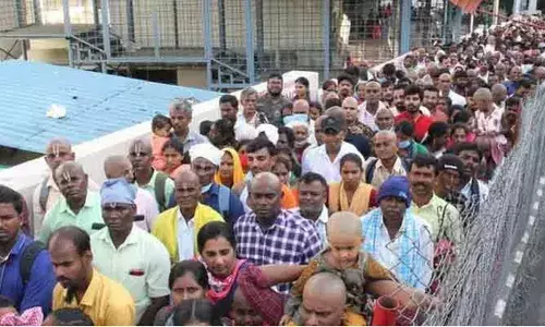 TIRUMALA:  తిరుమల శ్రీవారి చెంత భక్త జన సంద్రం
