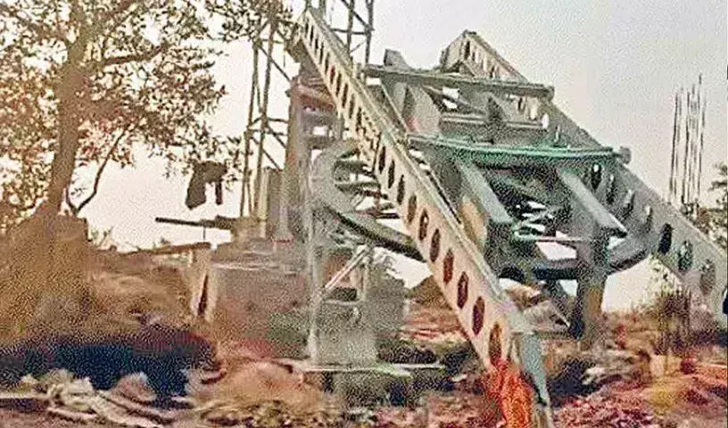 Ropeway : బిహార్‌లో ప్రారంభానికి ముందే కుప్పకూలిన రోప్‌వే..