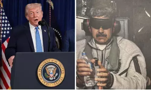 US: బెడ్ రూమ్‌లో నిద్రిస్తున్న అధ్యక్షుడి  కళ్లకు గంతలు కట్టిన ఫోటో విడుదల