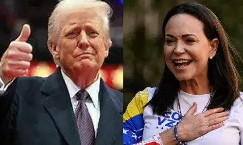 Venezuela: నోబెల్ బహుమతిని అతడితో కలిసి పంచుకుంటా.. మదురో కిడ్నాప్ తో మచాడో ఆనందం..