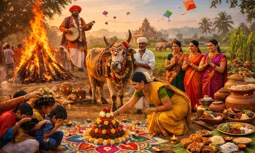 SANKRANTHI: తెలుగు లోగిళ్లలో వైభవంగా సంక్రాంతి సంబరాలు