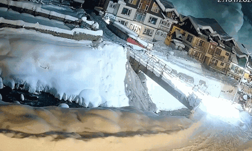 Avalanche: కశ్మీర్ లో భారీ అవలాంచ్ ..రిసార్ట్‌ ను ముంచెత్తిన మంచు