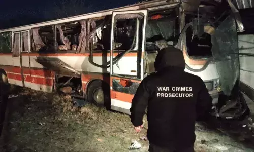 ఉక్రెయిన్‌లో శాంతి చర్చలకు ముందు రష్యన్ డ్రోన్ బస్సును ఢీకొట్టడంతో 15 మంది మృతి