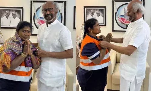 Tamilnadu: పారిశుధ్యకార్మికురాలు పద్మకు రజనీకాంత్ బంగారు బహుమతి