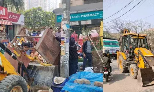 Noida: అనధికార నిర్మాణాలు, రోడ్డు ఆక్రమణలు.. ఫుడ్ హబ్స్ పై బుల్డోజర్ దాడి