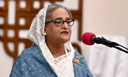 Bangladesh: తాజా ఎన్నికలు బూటకం.. రద్దు చేయాలని కోరిన షేక్ హసీనా...