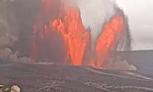 Kilauea Volcano: 13 వందల అడుగుల ఎత్తుకు ఎగసిపడ్డ లావా..