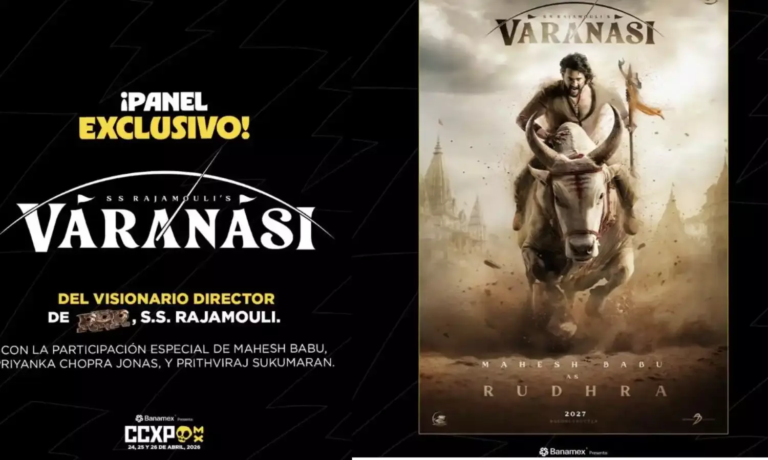 VARANASI Movie :  మెక్సికోలో వారణాసి ఫస్ట్ గ్లింప్స్