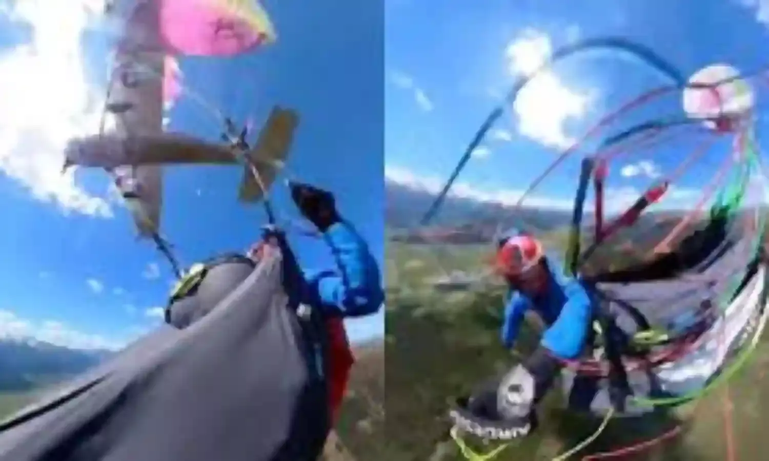 Paraglider: గాల్లో పారాగ్లైడర్‌ను ఢీకొన్న విమానం.. తృటిలో తప్పిన భారీ ప్రమాదం